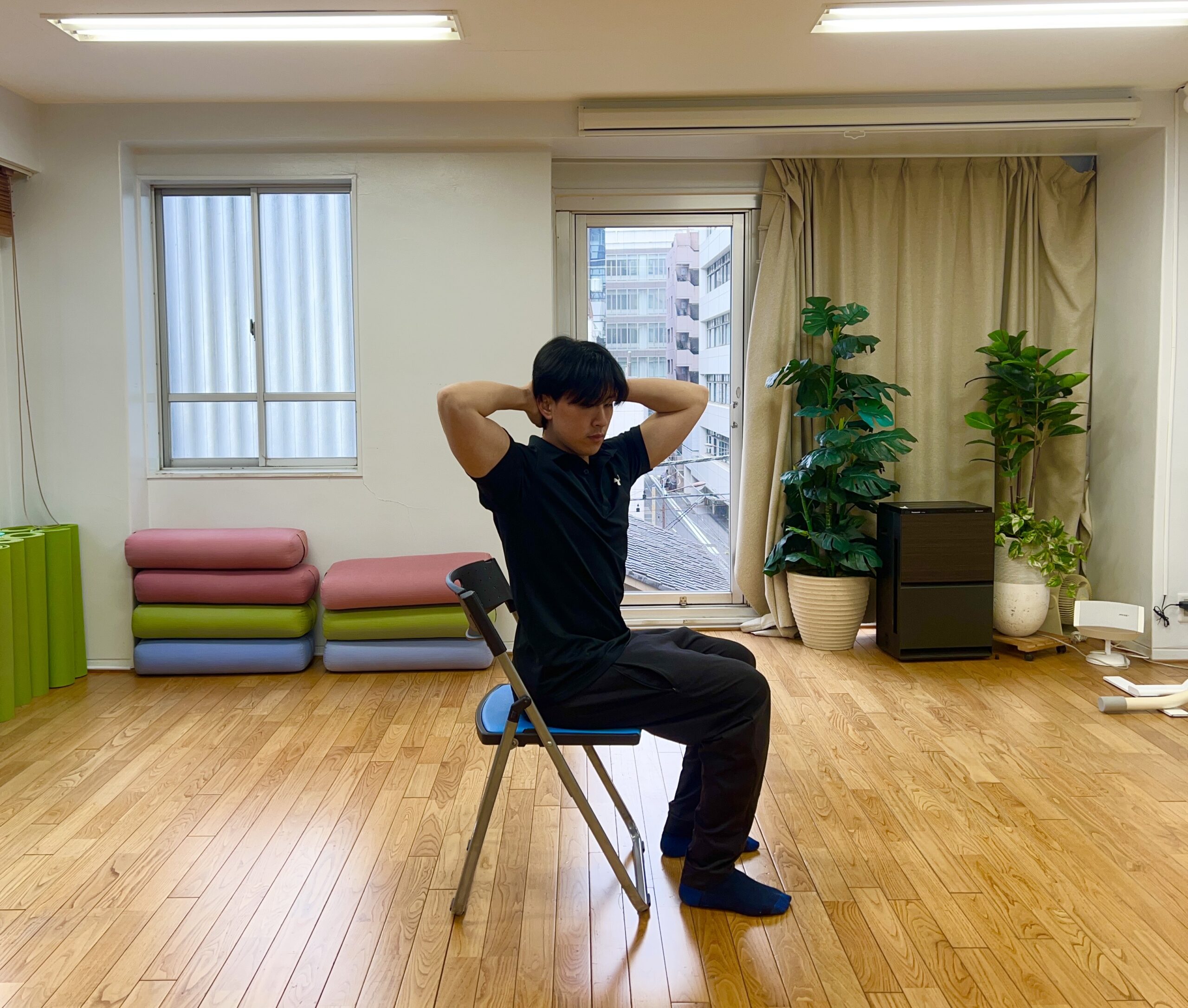 上半身のひねり