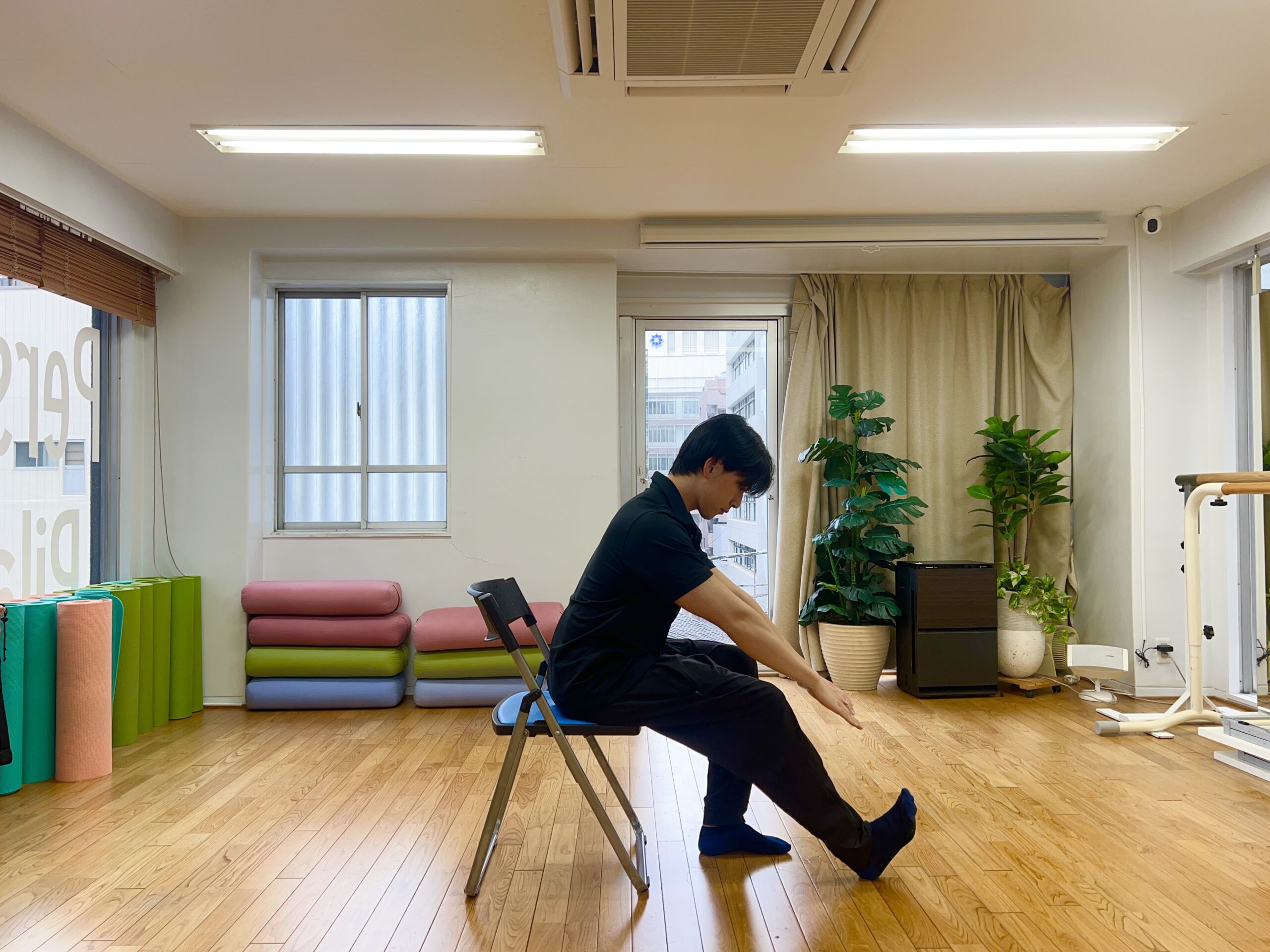 ハムストリングスのストレッチ