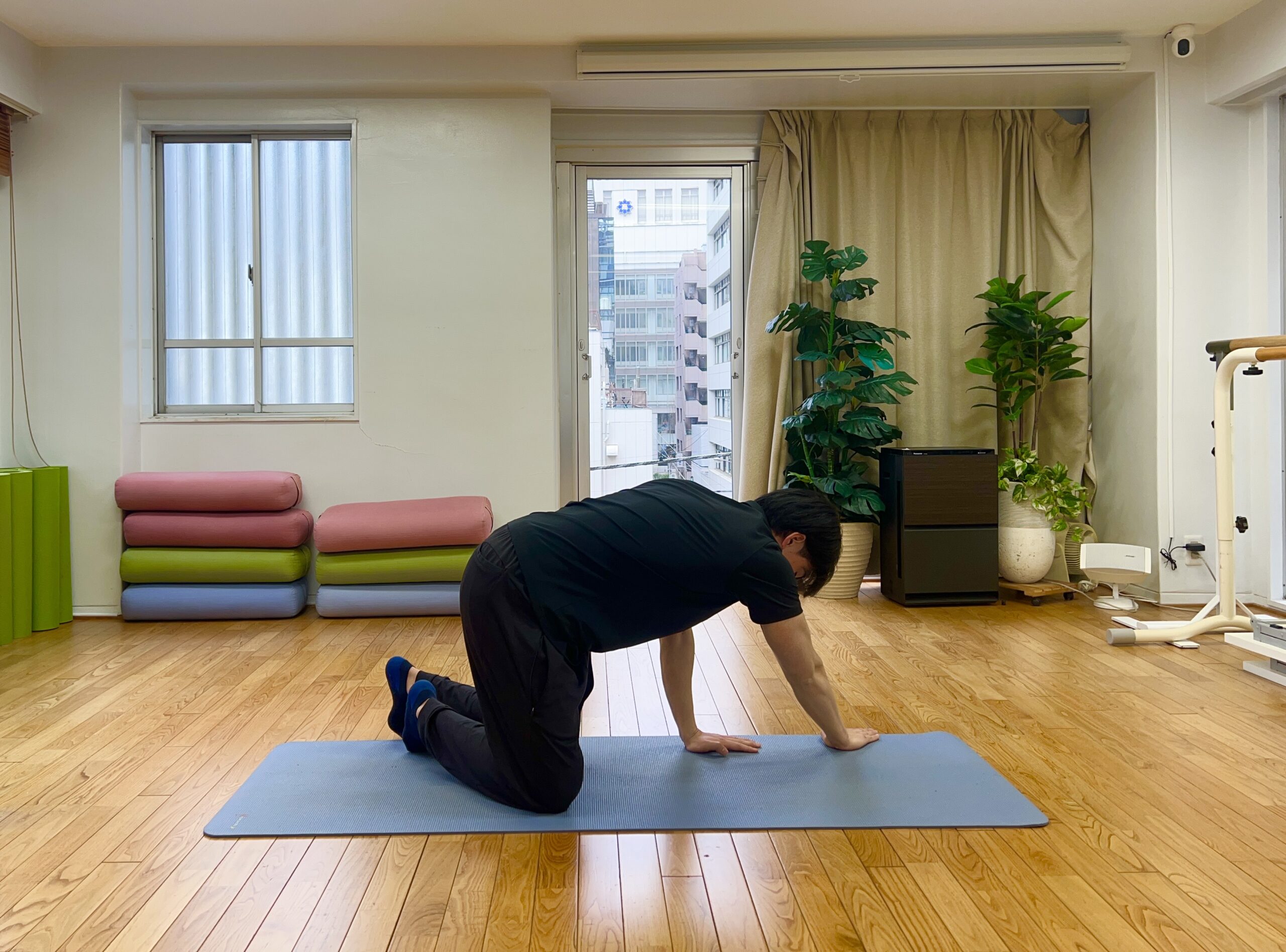 背中のストレッチ